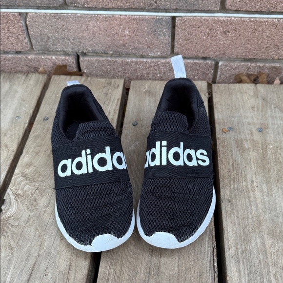 adidas Other - Adidas Kids Cloudfoam Adapt Slip on Black and White Mesh Sneakers Size 5